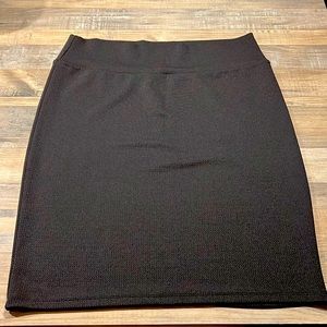 Black pencil skirt